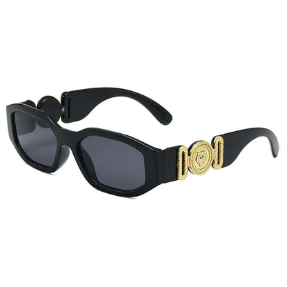 Retro Irregular Square Sunglasses Women Men UV400 Small Frame Trending Designer