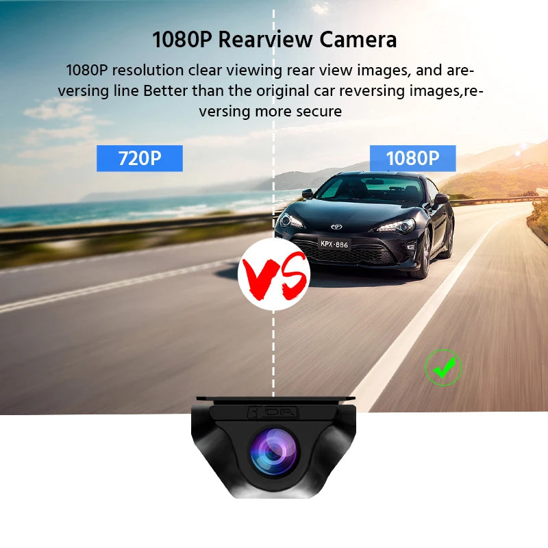 Yangood VisionX Pro – 2.5K Smart Dashcam Mirror with GPS, Wi-Fi & Night Vision