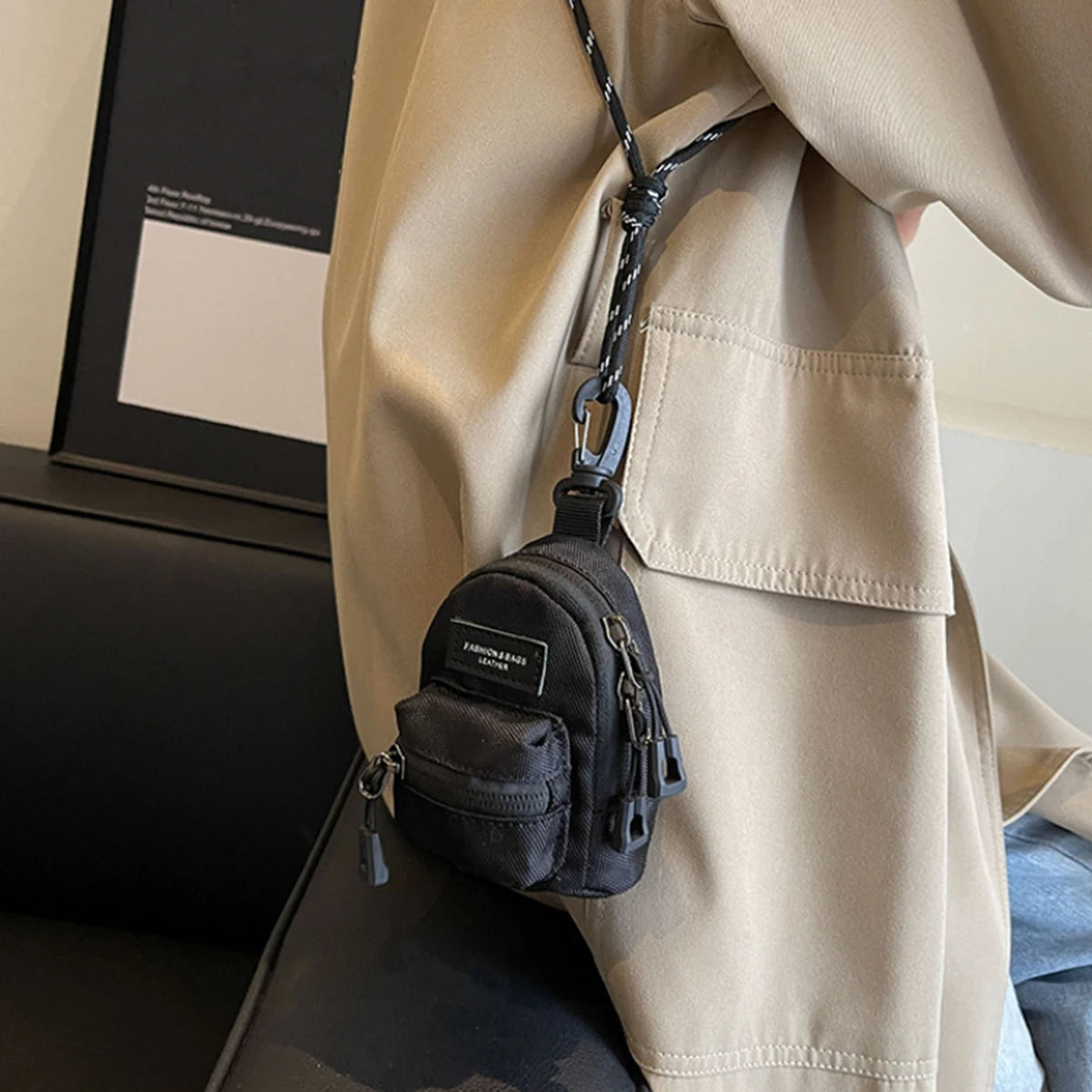 Korean-Style Women Coin Purse & Single-Shoulder Bag – Travel Headphones Storage Set