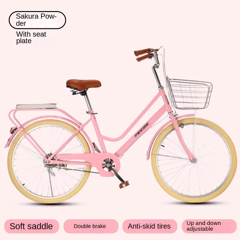 Cooya official-website-Commuter Bike for Women, Simple Adult Scooter, Student Bike, Vintage Bike, New, 24 ", 26"