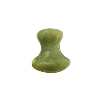 Natural Green Xiuyu Gua Sha Board Jade Stone Massager SPA Acupuncture Beauty Tool