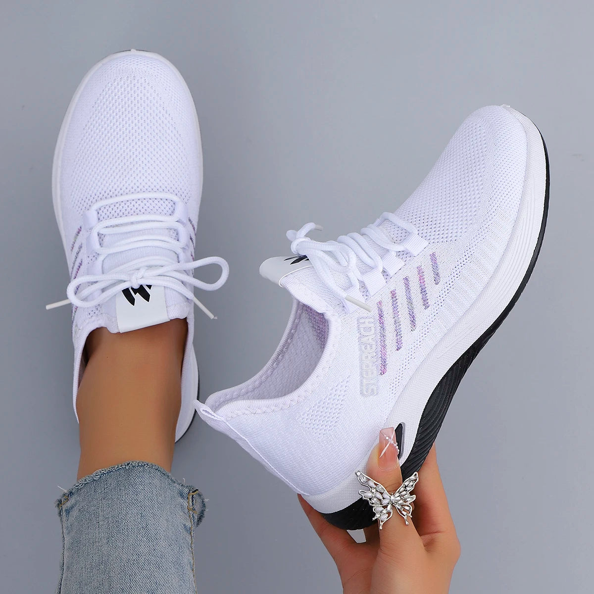 Women's summer breathable mesh flat shoes women's shoes casual sneakers shoes, clearance free shipping