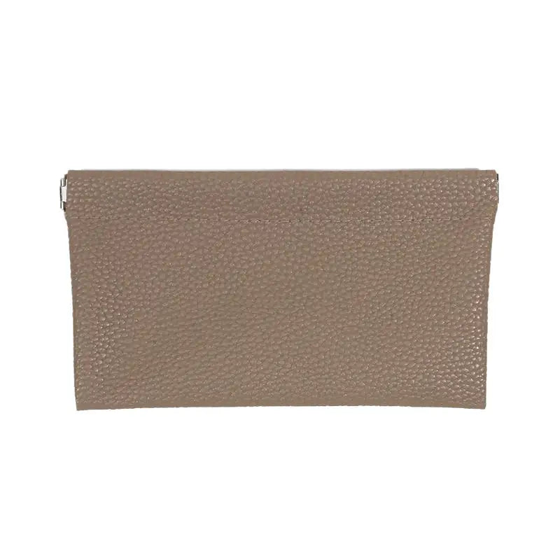 Self-Closing Long Wallet Artificial Leather Passport ID Cash Card Cable Holder