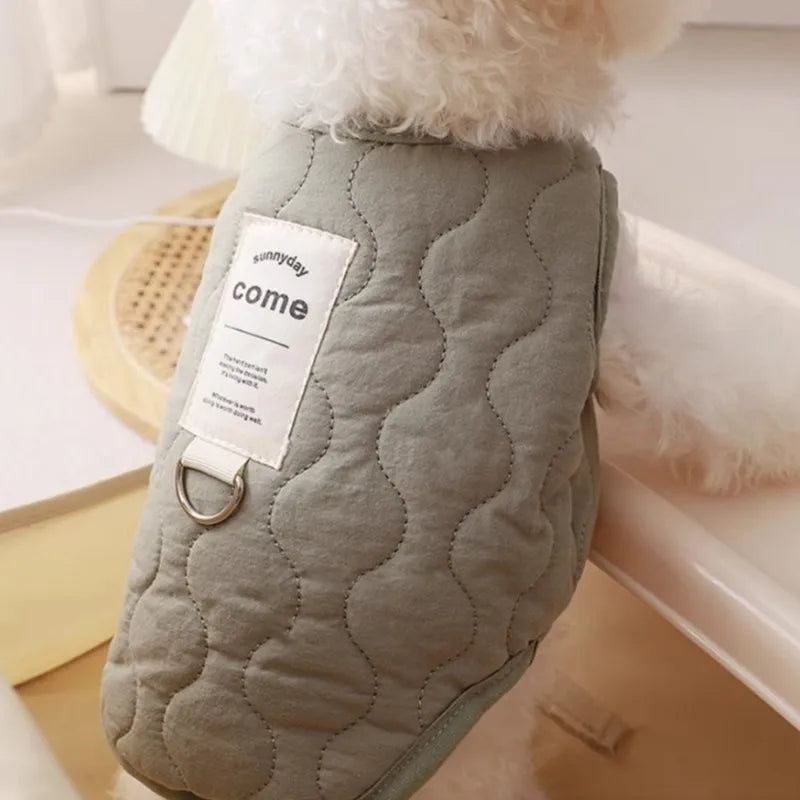 Cute Dog Coat Vest Jacket Plush Dog Clothes Chihuahua Apparel Thickened Warm Costume for Small Dogs Cats Vest Puppy Accessories