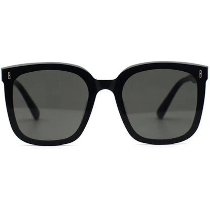 Korean Fashion Black Square Sunglasses Unisex UV400 Trendy Street Style Eyewear
