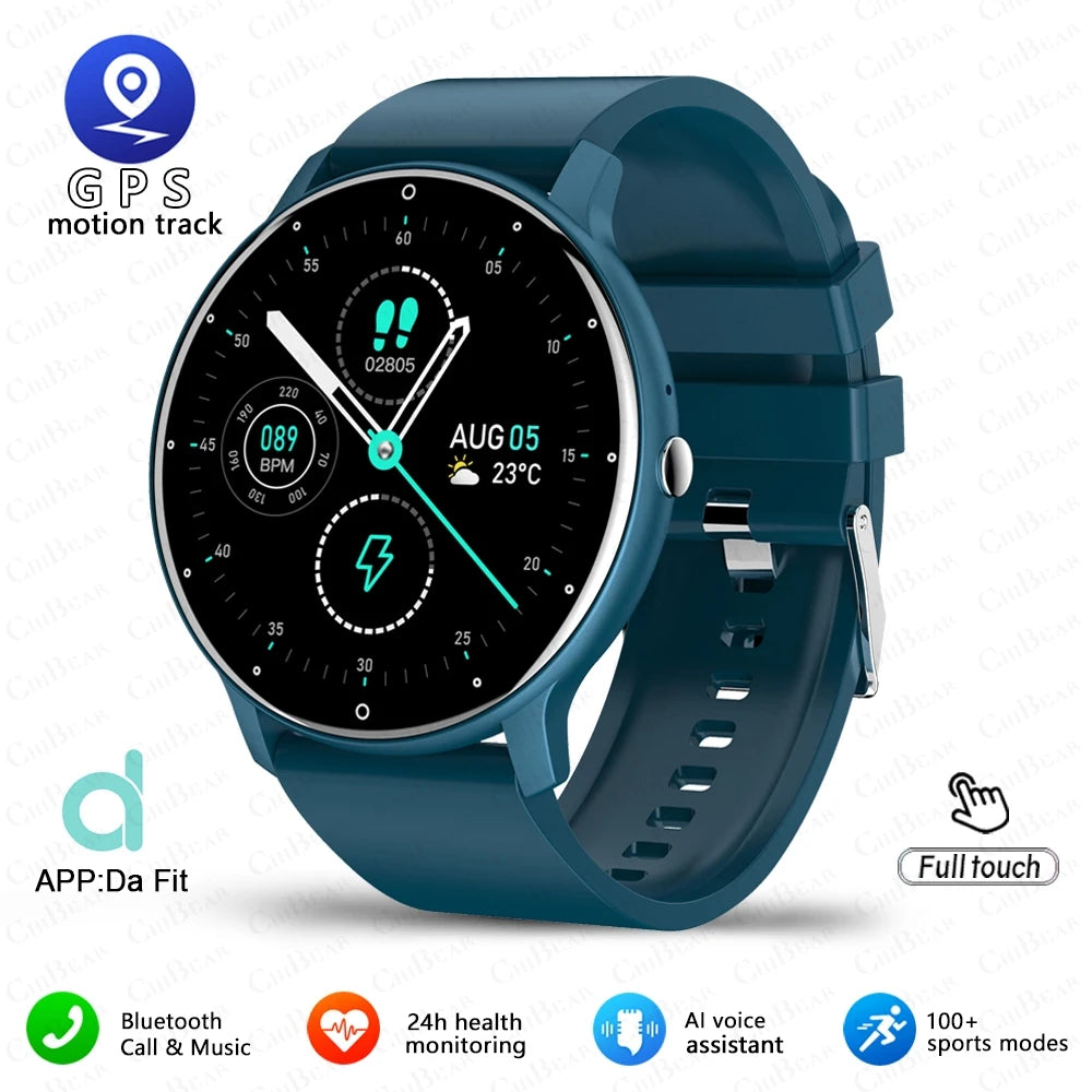 2025 Men’s Sports Smartwatch Fitness Tracker Heart Rate Full Touch Bluetooth Call