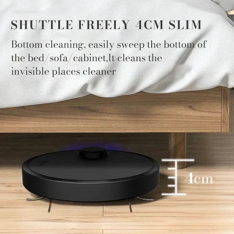 New 3-in-1Robot Vacuum Cleaner Wet And Dry Ultra-thin Cleaning Machine Automatic Smart Wireless Sweeping Mopping Home Applian