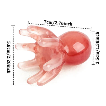 Resin Octopus Comb Head Massager – Scalp, Meridian, Gua Sha SPA Health Tool