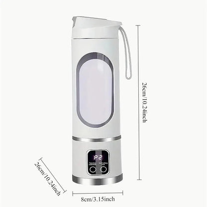 Portable 8-Blade Rechargeable Blender Juicer Cup – USB-C Powered, 380ml Capacity, Compact & Stylish