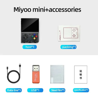 MIYOO Mini Plus Portable Retro Handheld Game Console V2 Mini+ 3.5Inch IPS Screen built-in wifi Video Game Console Linux System