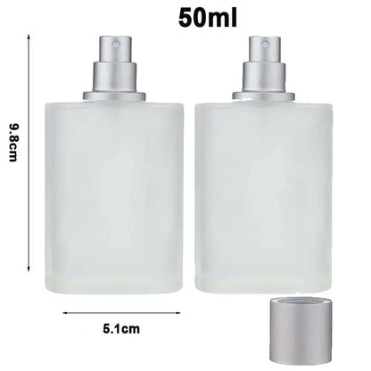 30ML/50ML Frosted Glass Empty Spray Bottle Perfume Atomizer, Refillable Fine Mist Spray Empty Perfume Bott