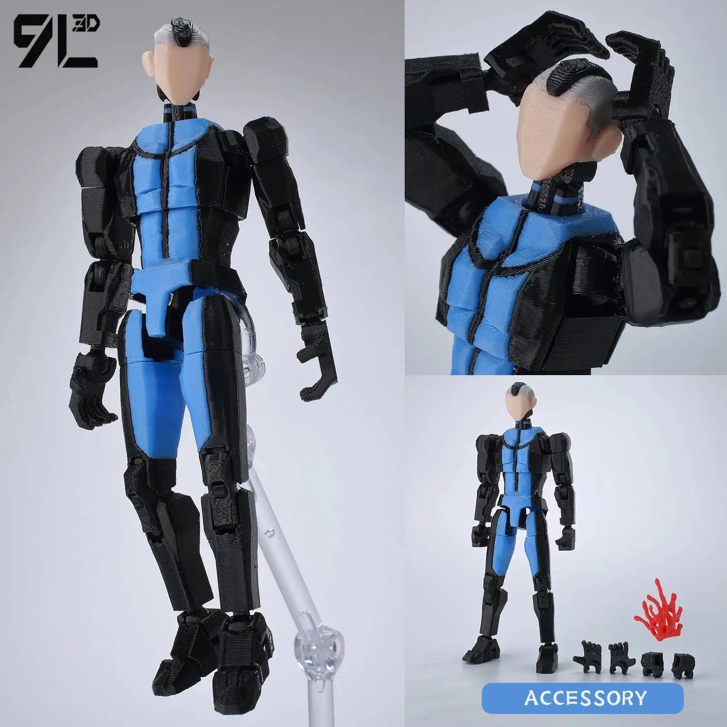 9L3D Lucky 13 Invincible Boy Conquer Omni Action Figure 3D Printed Anime Model Multi-Jointed Poseable Collectible Toy Gift Fan