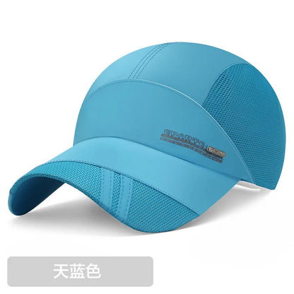 Running Hat Mesh Sports Cap Lightweight Quick Drying Runner Cap for Men Wom