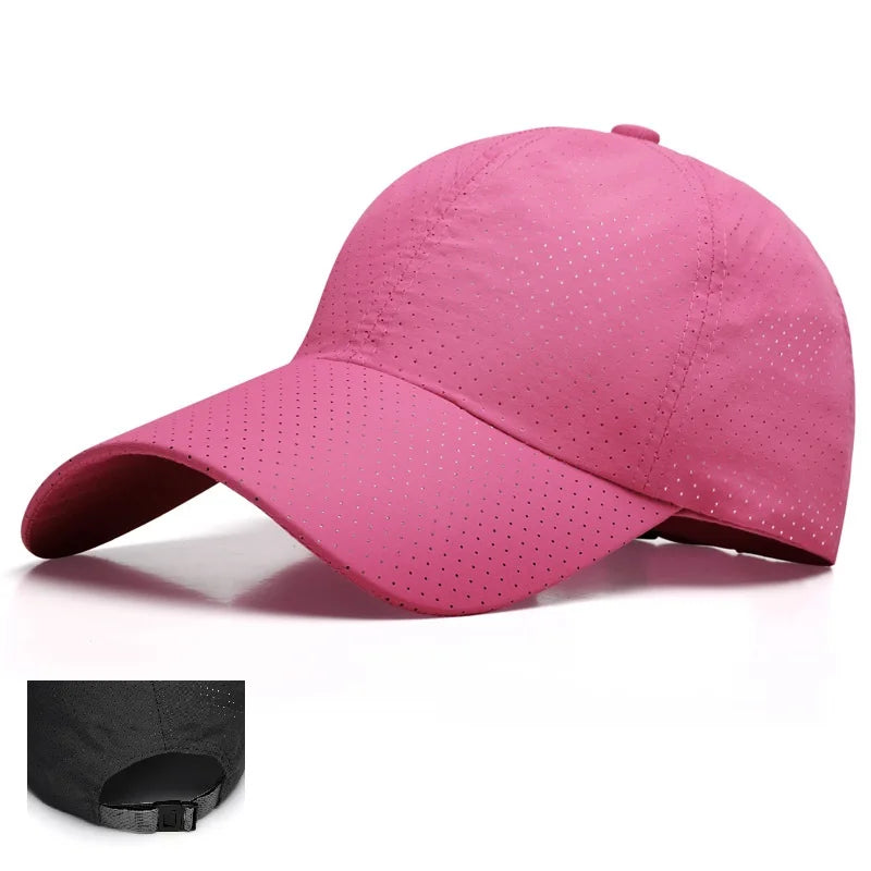 Running Hat Mesh Sports Cap Lightweight Quick Drying Runner Cap for Men Wom
