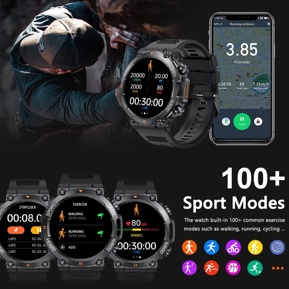 MEVADEN MD56 1.39" HD Bluetooth Call Smartwatch Fitness Tracker for Android iOS