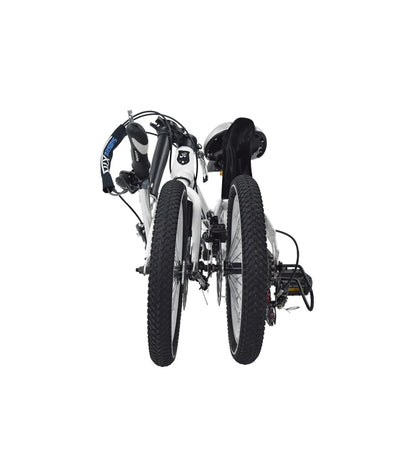 Bicicleta dobrável, roda de 16" x 2,12 cm, transmissão de 7 velocidades, velocidade ajustável e variável