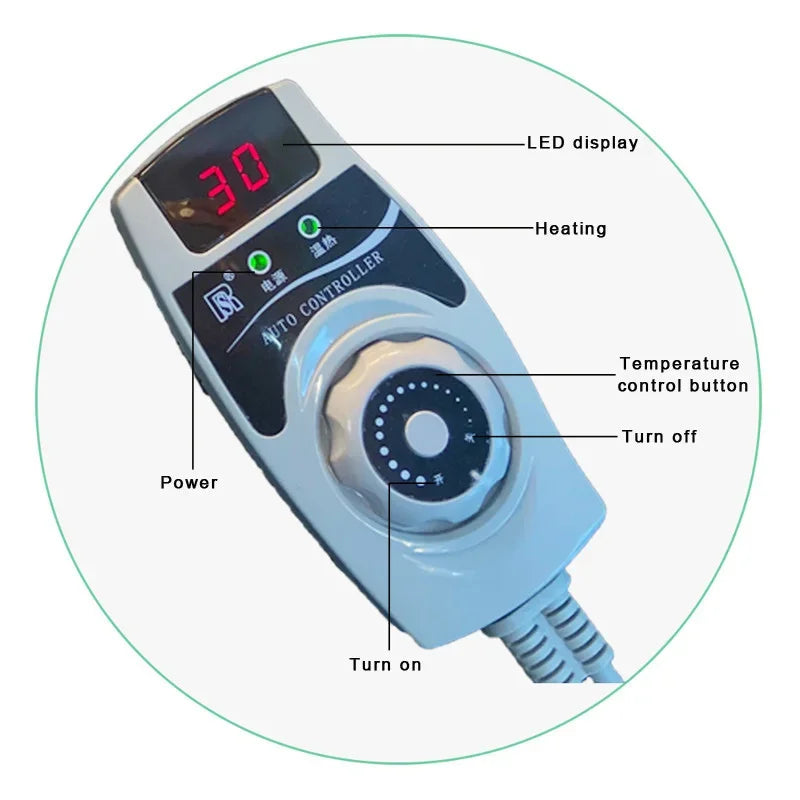 Natural Tourmaline & Germanium Stone Heating Pad 190x80cm Far-Infrared Therapy