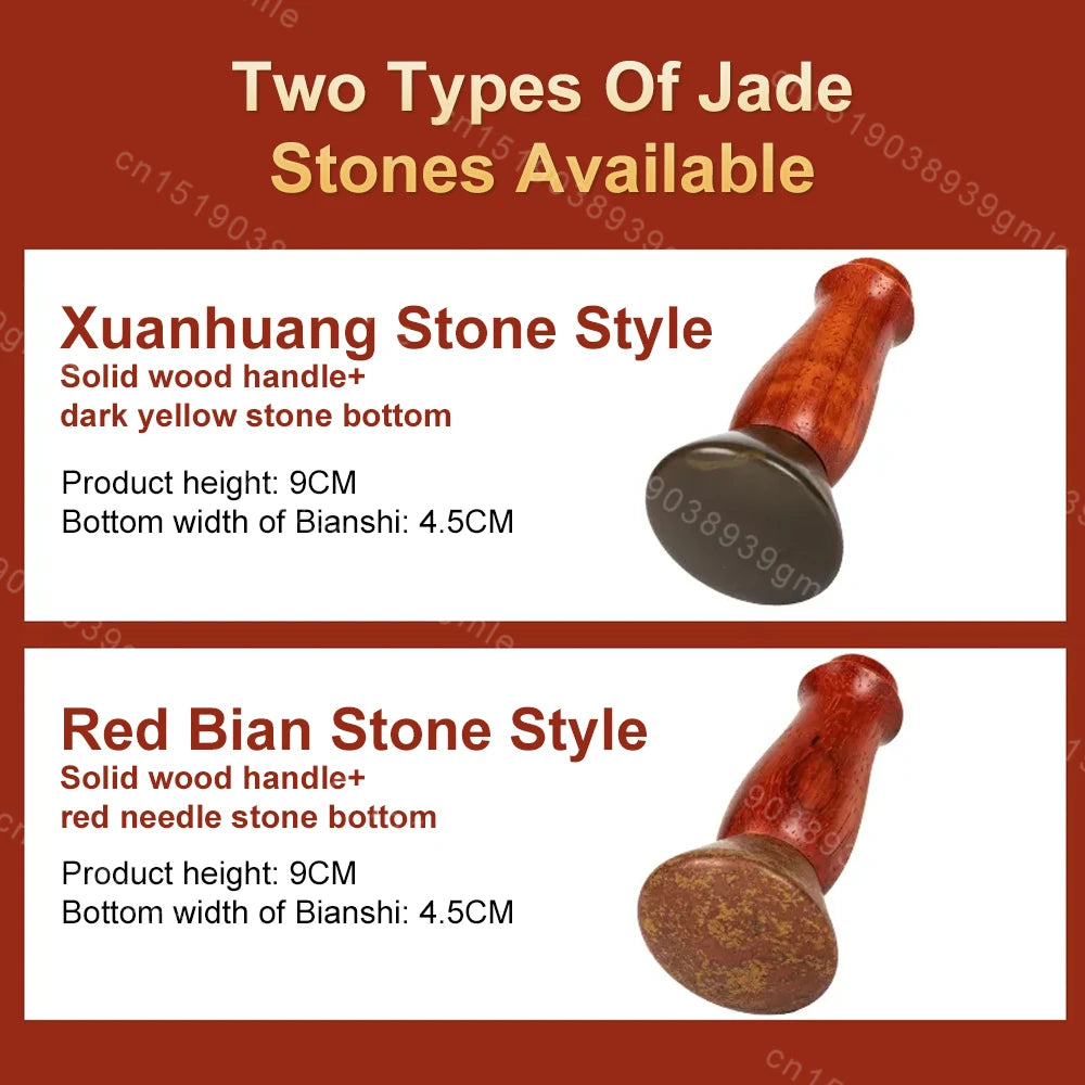 Electric Bian Stone Hot Compress Massager for Face & Body SPA Anti-Wrinkle Lifting