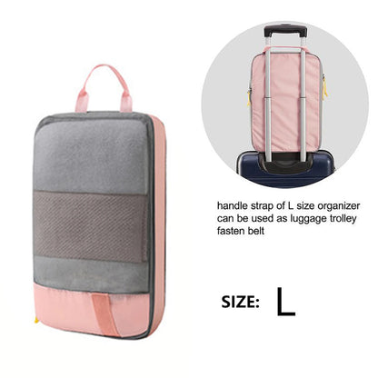 6 Piece Luggage Compression Packing Travel Organizer Bags for Travel Essentials Expandable Luggage Organizer Bags Pack Light As