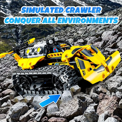 542pcs 3 in 1 Remote Control Programming Truck/Bulldozer Building Blocks Stem Kits for Kids Age 8-10 Educational Toys Boys Gifts