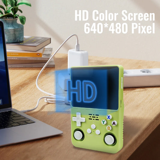 R36S Handheld Game Console 3.5Inch IPS Screen 128G Classic Retro Games Consoles Arkos System Portable Pocket Video Game Player