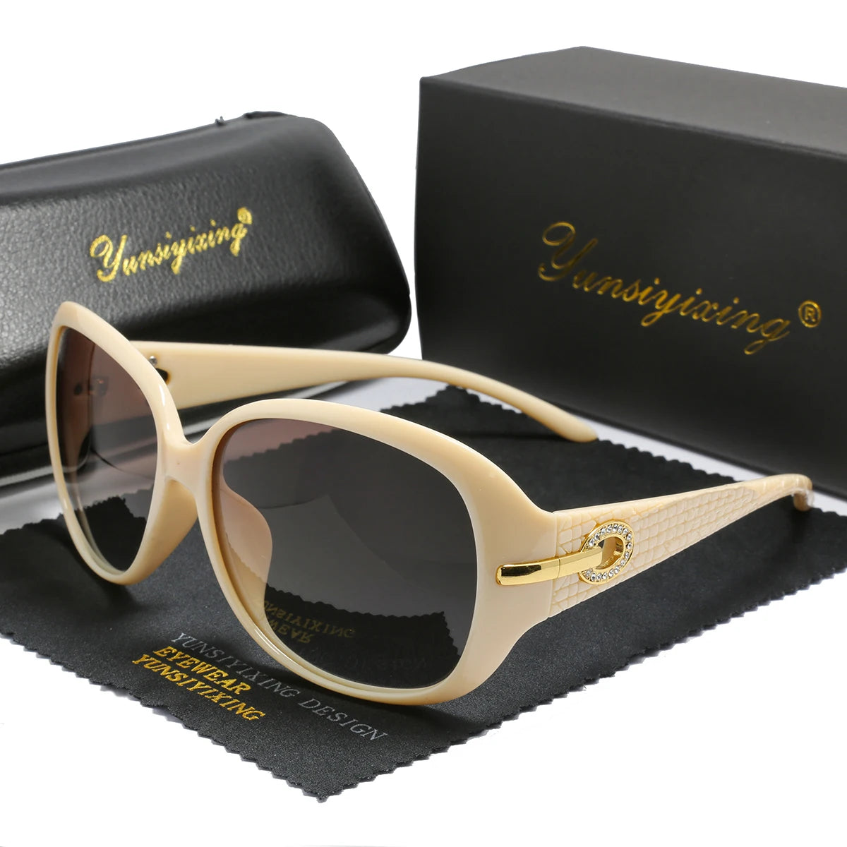 Polarized Women’s Sunglasses Big Frame Vintage Fashion UV400 Designer Eyewear