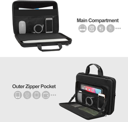 Hard Shell Laptop Bag 13 14 15 16 17 inch for 2025 Macbook Air Pro M1 M2 M3 M4 Asus HP Dell Waterproof Notebook Shoulder Handbag