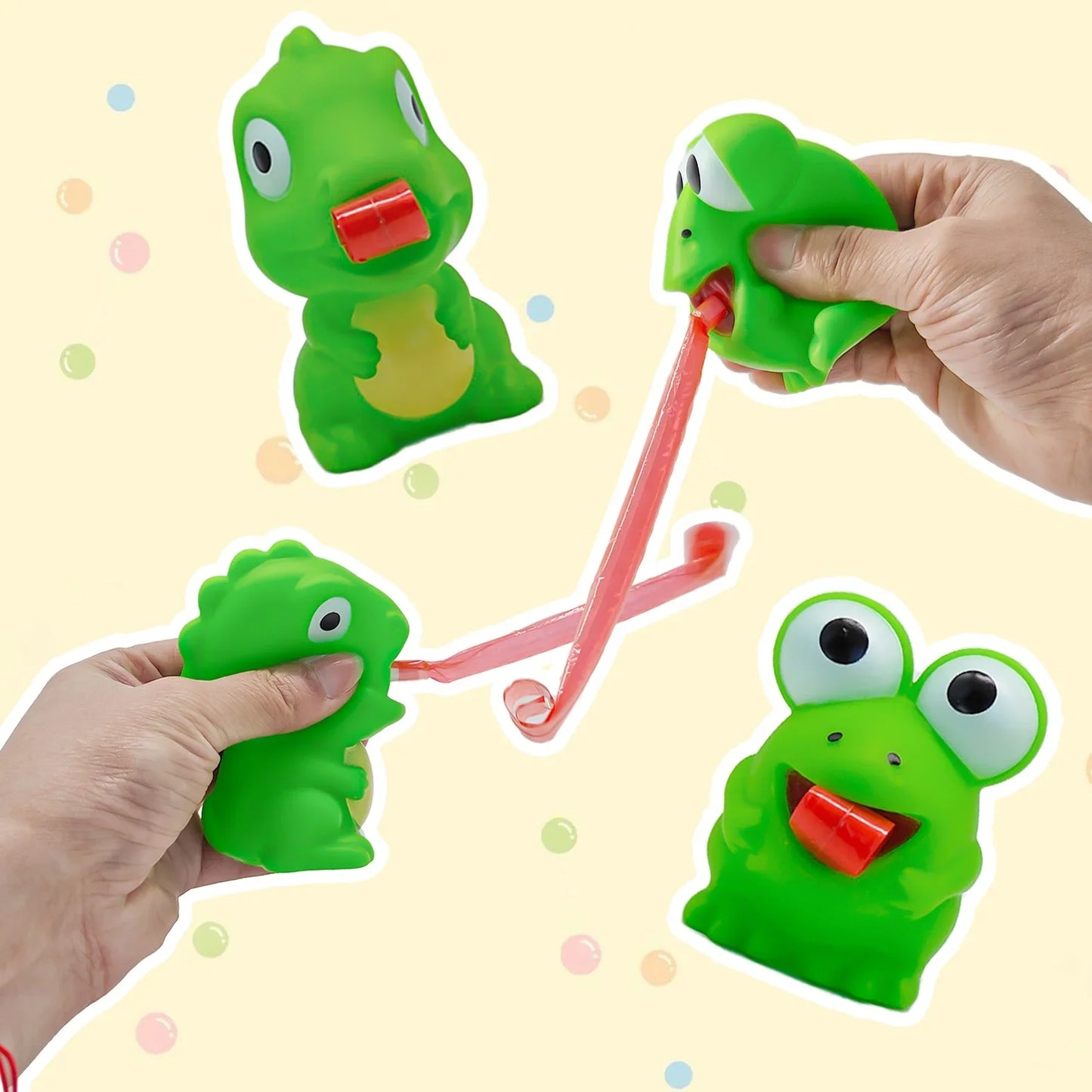 Funny Frog Dinosaur Squeeze Toy Creative Sticking Tongue Out Animal Sensory Toys For Kids Fidget Decompression Christmas Gifts