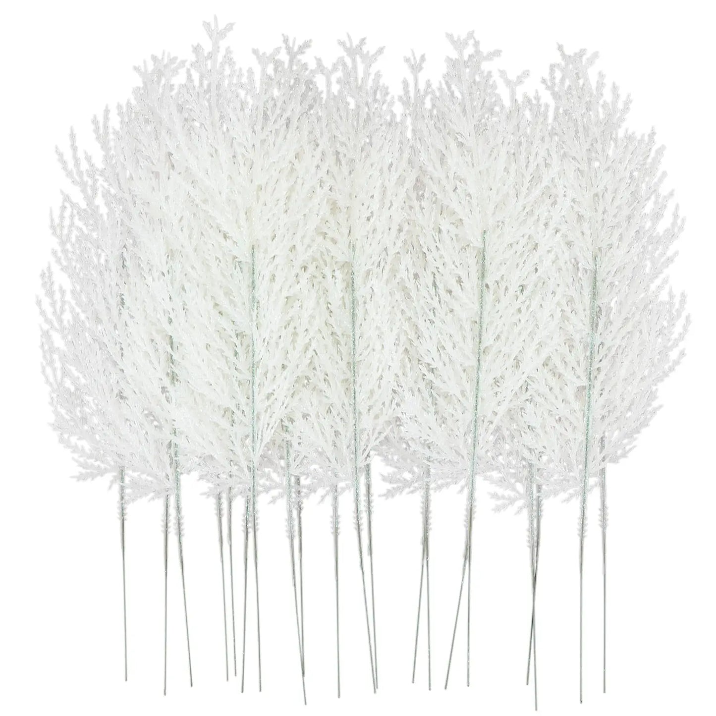 White Pine Needles Artificial Christmas Tree Ornaments DIY Leaf Branches Wreath Home Garden Decoration New Year Party Supply