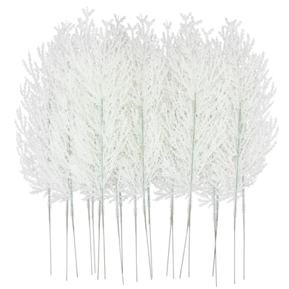 White Pine Needles Artificial Christmas Tree Ornaments DIY Leaf Branches Wreath Home Garden Decoration New Year Party Supply