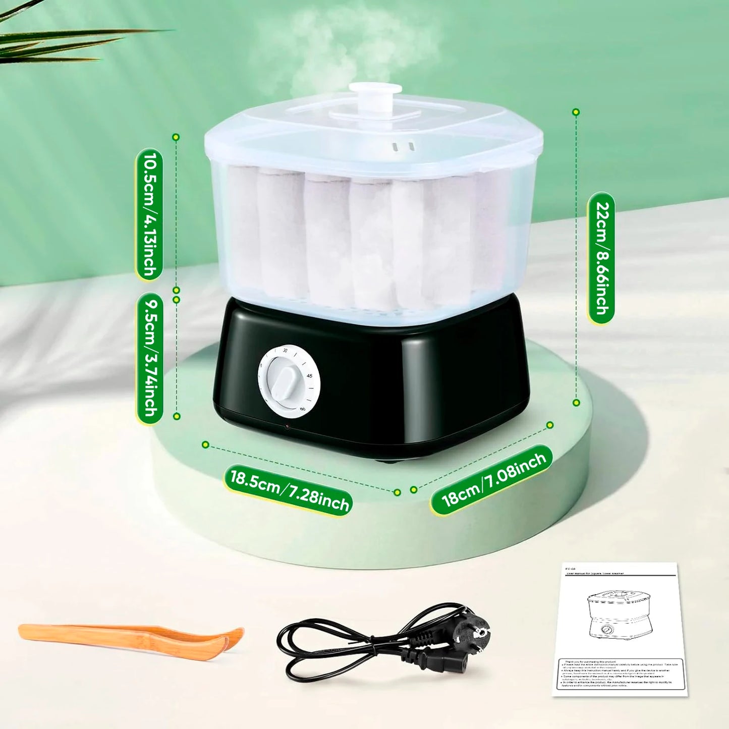 Hot Steam Towel Warmer Machine 202°F Fast Heating Spa Hairdresser Massage Use