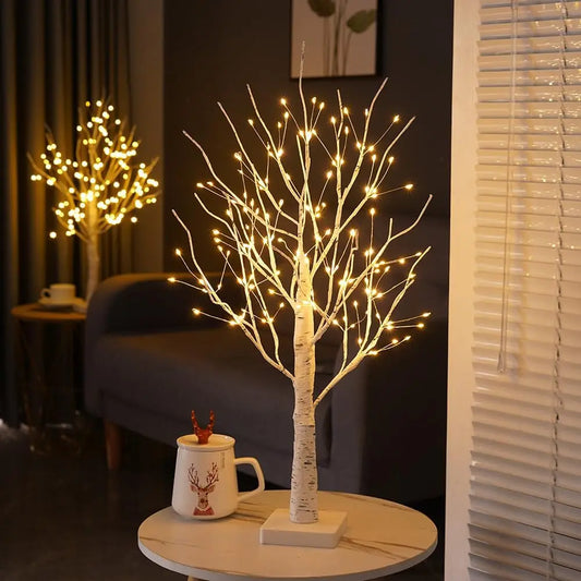 Christmas LED Tree Lights Christmas Birch Tree Home Decoration Lights Indoor Bedroom Room Landscape Glowing Tree
