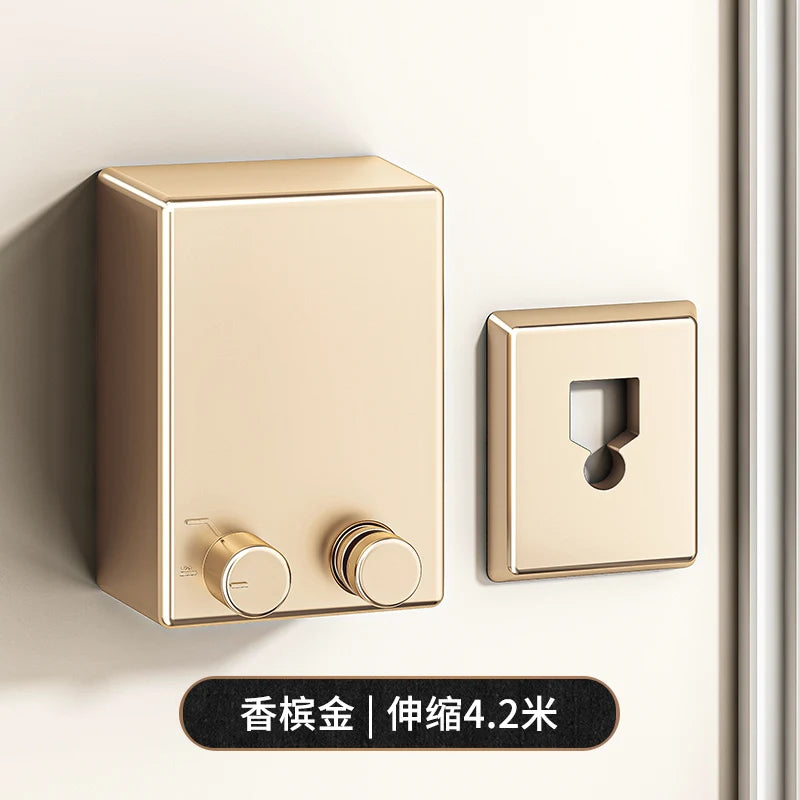 Retractable Clothesline Clothes Drying Rack For Household Stainless Seel Pull-Out Clothes-Drying Machine Rope Space-Saving