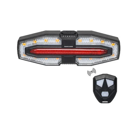 Bike Tail Light with Turn Signals Wireless Remote Control Led Bicycle Rear Light USB Rechargeable Safety Warning Cycling Lights