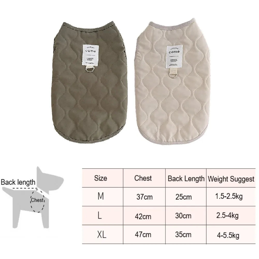 Cute Dog Coat Vest Jacket Plush Dog Clothes Chihuahua Apparel Thickened Warm Costume for Small Dogs Cats Vest Puppy Accessories