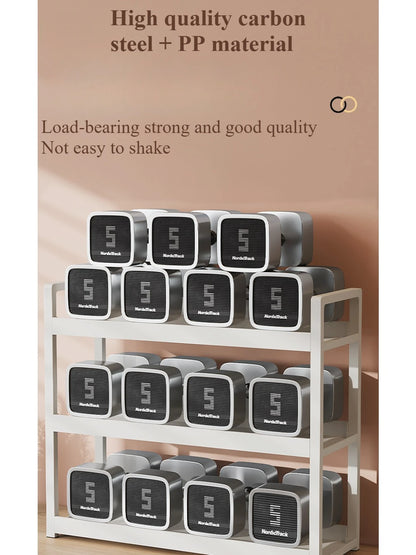 Prateleira de armazenamento de secretária multifuncional de 3 camadas – organizador que poupa espaço para o escritório e para a casa