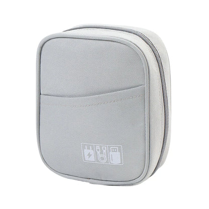 New Travel Data Cable Organizer Bag Waterproof USB Power Bank Earphone Storage Case Portable Digital Accessories Storage Bag ﻿