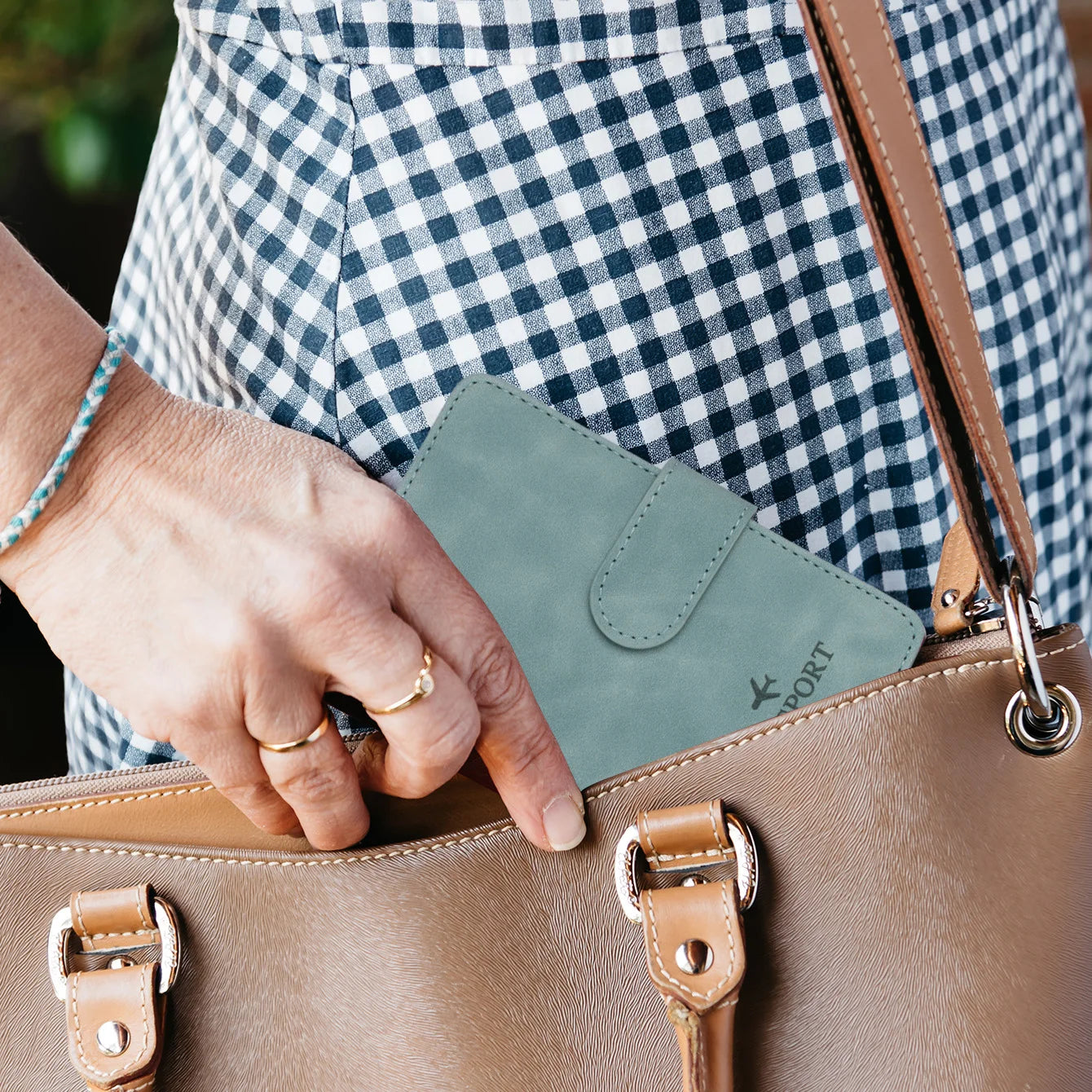 RFID Passport Holder Cover Wallet – Leather Travel Card Case for Men & Women