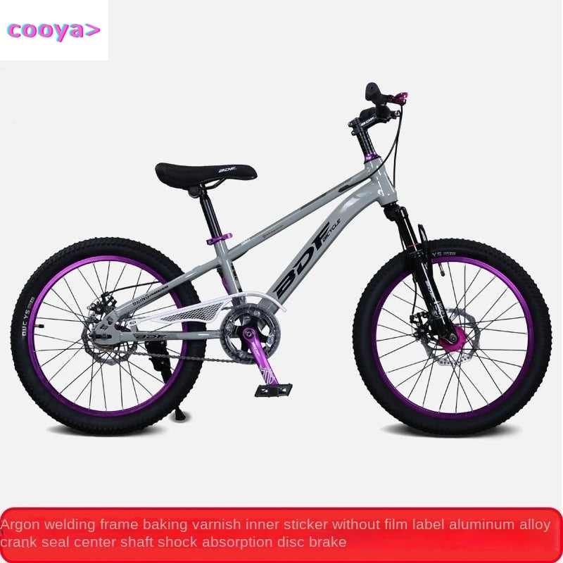 Cooya Children's Bicycle 22/24 Inch Mountain Bike Dual Disc Brake High Carbon Steel Hard Frame Suitable For 10-16 Years Old 2025