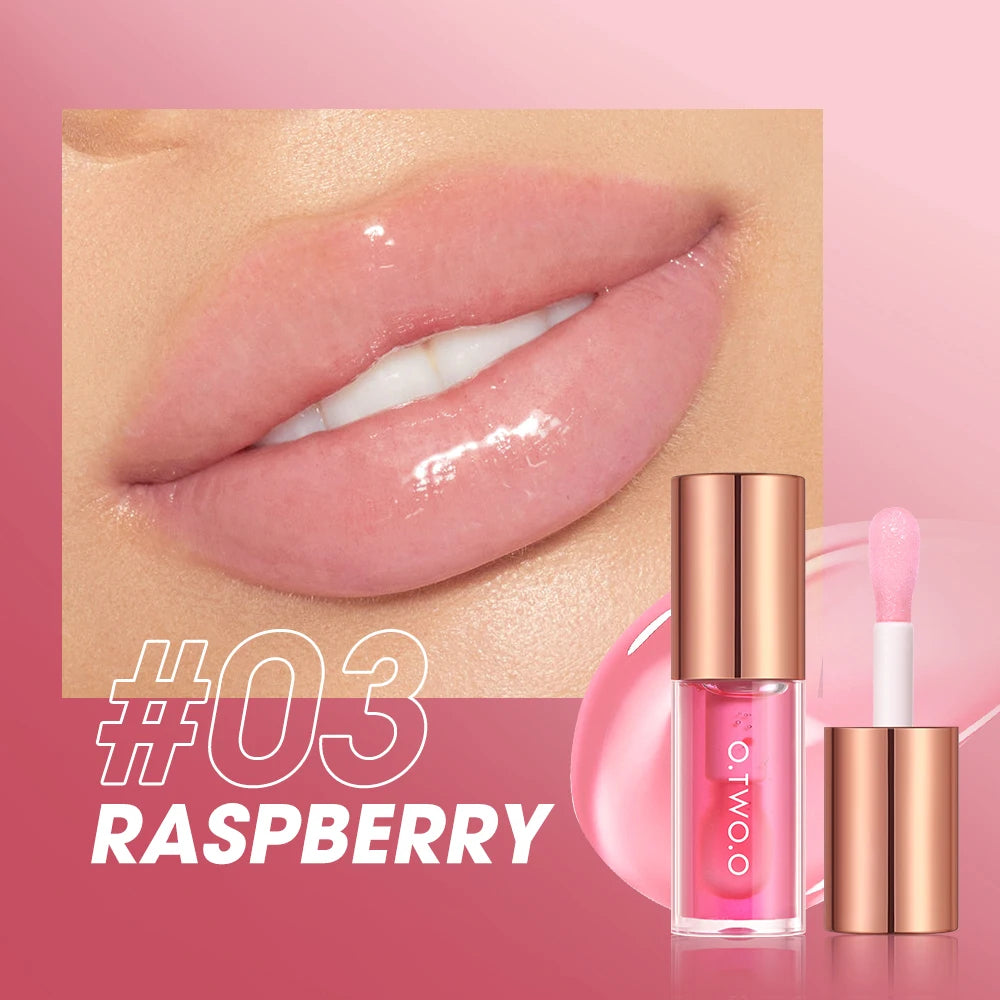O-two-O Lip Oil Gloss – Plumping, Moisturizing, Non-Sticky Water Gloss & Tint Balm
