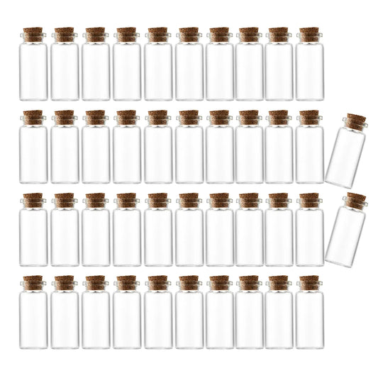 10/20/30ml Glass Bottles Cork Stoppers DIY Decoration Mini Glass Vials Cork Message Glass Bottle Vial Cork,Small Glass Bottles