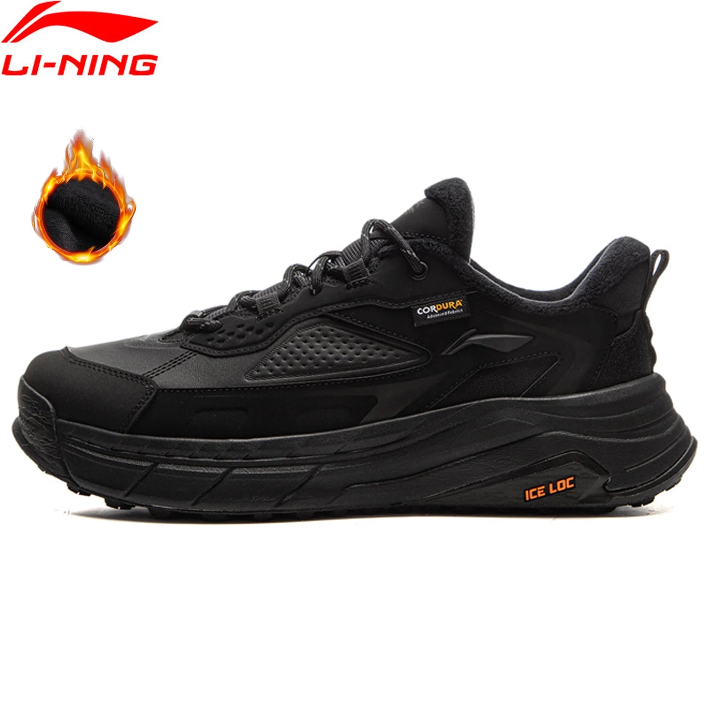 Li-Ning Unisex CROSS 2 LOW Lifestyle Shoes Winter Fleece Warm Anti-slip LiNing Men Women Stylish Casual Shoes AGLV171