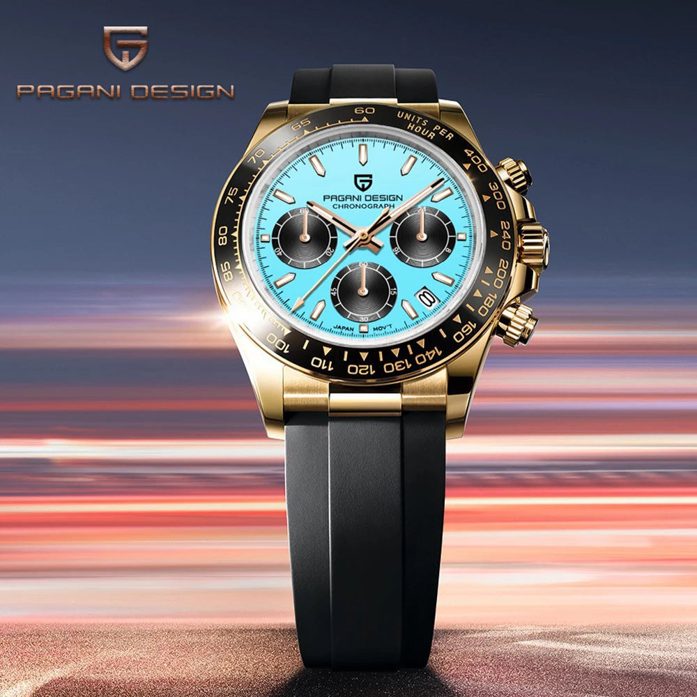 2025 PAGANI DESIGN 40MM Men Quartz Watch VK63 Sapphire Luxury Business