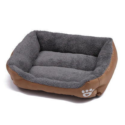 Large Dog Bed Square Plush Cat Nest Kennel All Season Washable Dog Sofa Waterproof Mattress Cat Bed for Medium Dogs Accessories