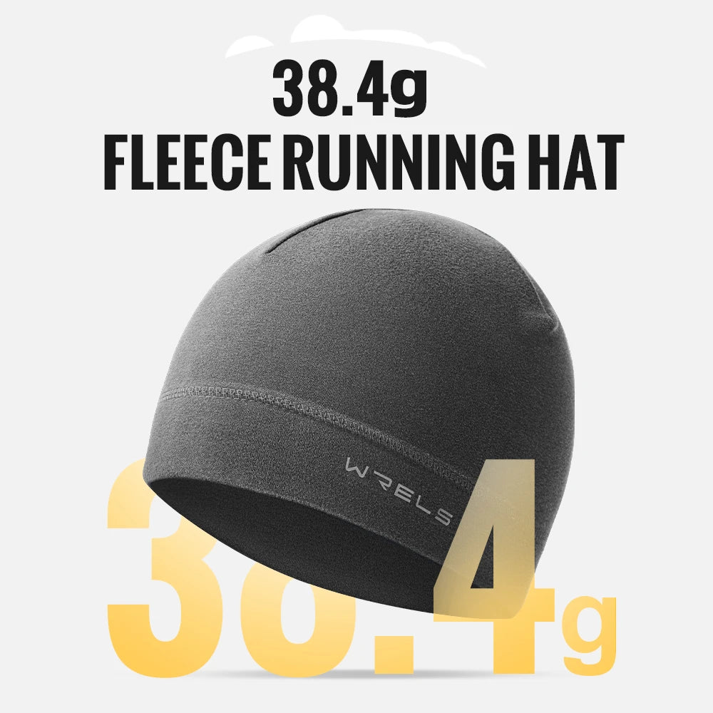 WRELS Winter Thermal Running Sports Hats for Men Soft Windproof Beanie Hat Hiking Cycling Snowboard Ski Warm Outdoor Sports Hat