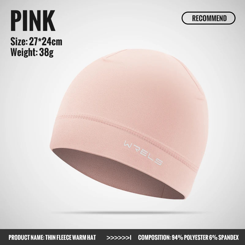 WRELS Winter Thermal Running Sports Hats for Men Soft Windproof Beanie Hat Hiking Cycling Snowboard Ski Warm Outdoor Sports Hat
