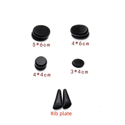 20pcs Hot Stone Massage Set with Heater Box Lava Basalt Round Spa Stress Relief Kit