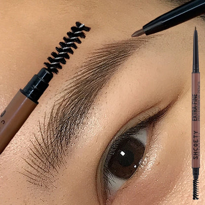 Ultra-Fine Head Dark Brown Eyebrow Pencil – Waterproof, Long-Lasting, Quick-Drying