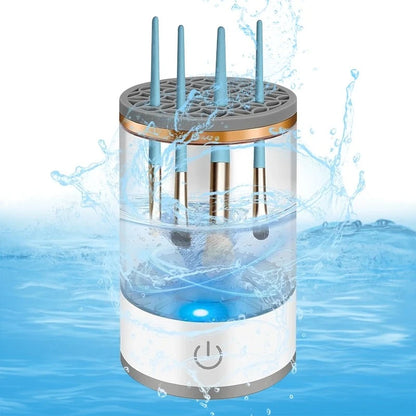 3 In 1 USB Plug Portable Electric Makeup Brush Cleaner with Rubber Makeup Machine For Deep Cleaning One Click Operation Suitable