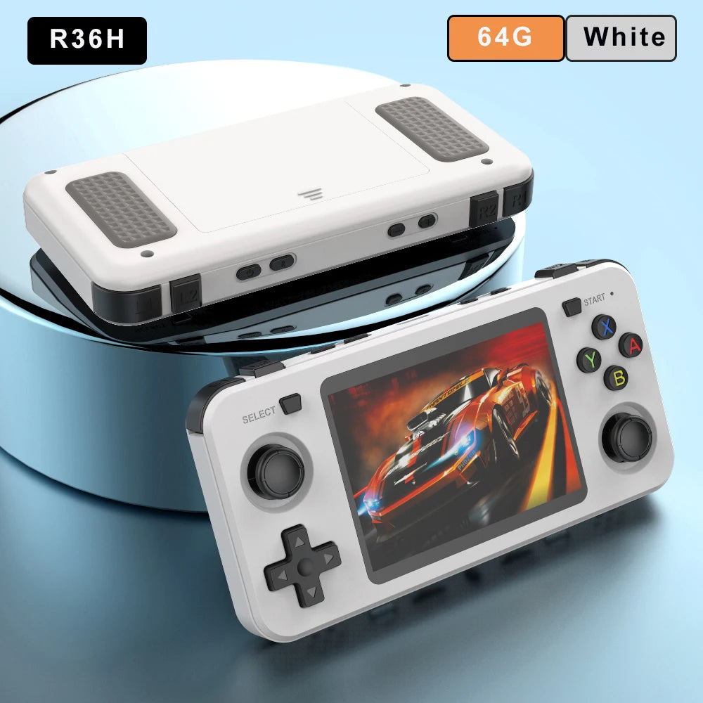 R36H Retro Handheld Video Game Console Linux System 3.5 Inch IPS Screen Portable Pocket Video Player R36S 64G 128G Game Boy Gift